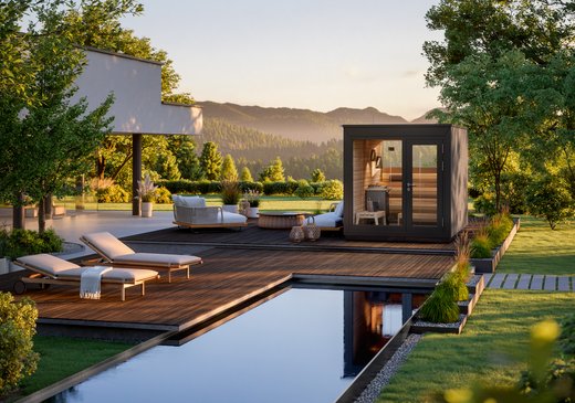 KLAFS outdoor sauna