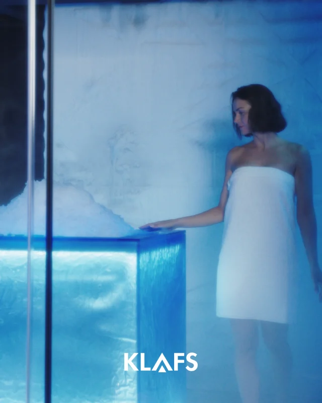 The FRIMAS ice steam room is beautifully designed, using advanced technology to create a gentle form of wellness cooling. Hotel and spa guests can benefit from hot and cold treatment in a dream-like environment reminiscent of a serene winter wonderland, where the exhilarating chill of ice crystals meet the gentle warmth of a cosy cabin.

#klafsuk #Sauna #Wellness
