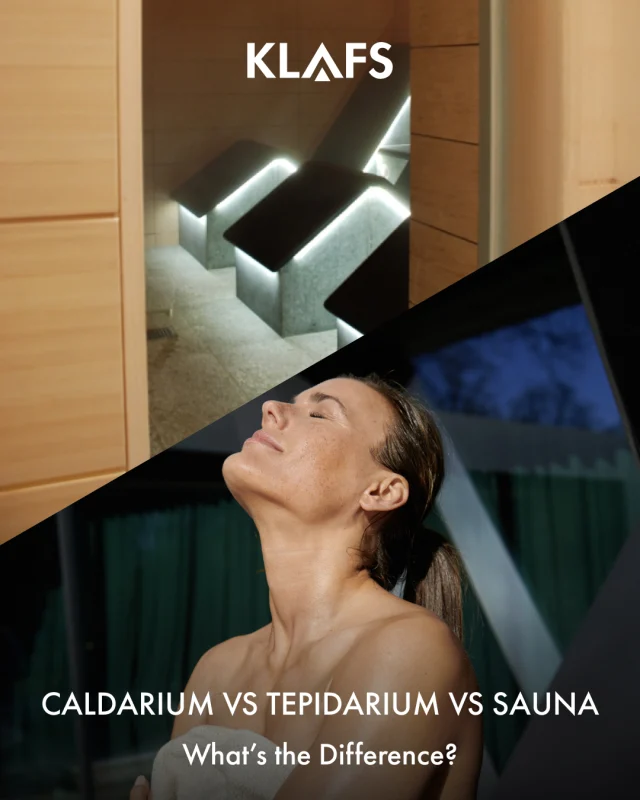 Caldarium vs Tepidarium vs Sauna - What’s the Difference?

Not all heat experiences are created equal. At KLAFS, we offer a range of thermal environments tailored to different wellness needs and guest preferences. Here we highlight the differences to help you decide what’s right for your wellness space.

Caldarium:
▪️Radiant heat from walls, benches and floor with high humidity�
▪️Gentle warmth ideal for relaxation and regeneration�
▪️Often designed with stone or porcelain surfaces for a soothing atmosphere

Tepidarium:
▪️Mild dry heat�
▪️Perfect for relaxation and cool down between hot cabin sessions
▪️Fitted with beds or loungers
 
And compared to Sauna:
▪️High temperatures with low humidity�
▪️Intense heat for detoxification and muscle recovery�
▪️Available in various styles including Finnish sauna and SANARIUM® with wood as the primary material

Each space offers a unique wellness journey, and KLAFS can help you design the perfect combination for your wellness project.

#klafsuk #thermalwellness #spadesign #wellnessdesign